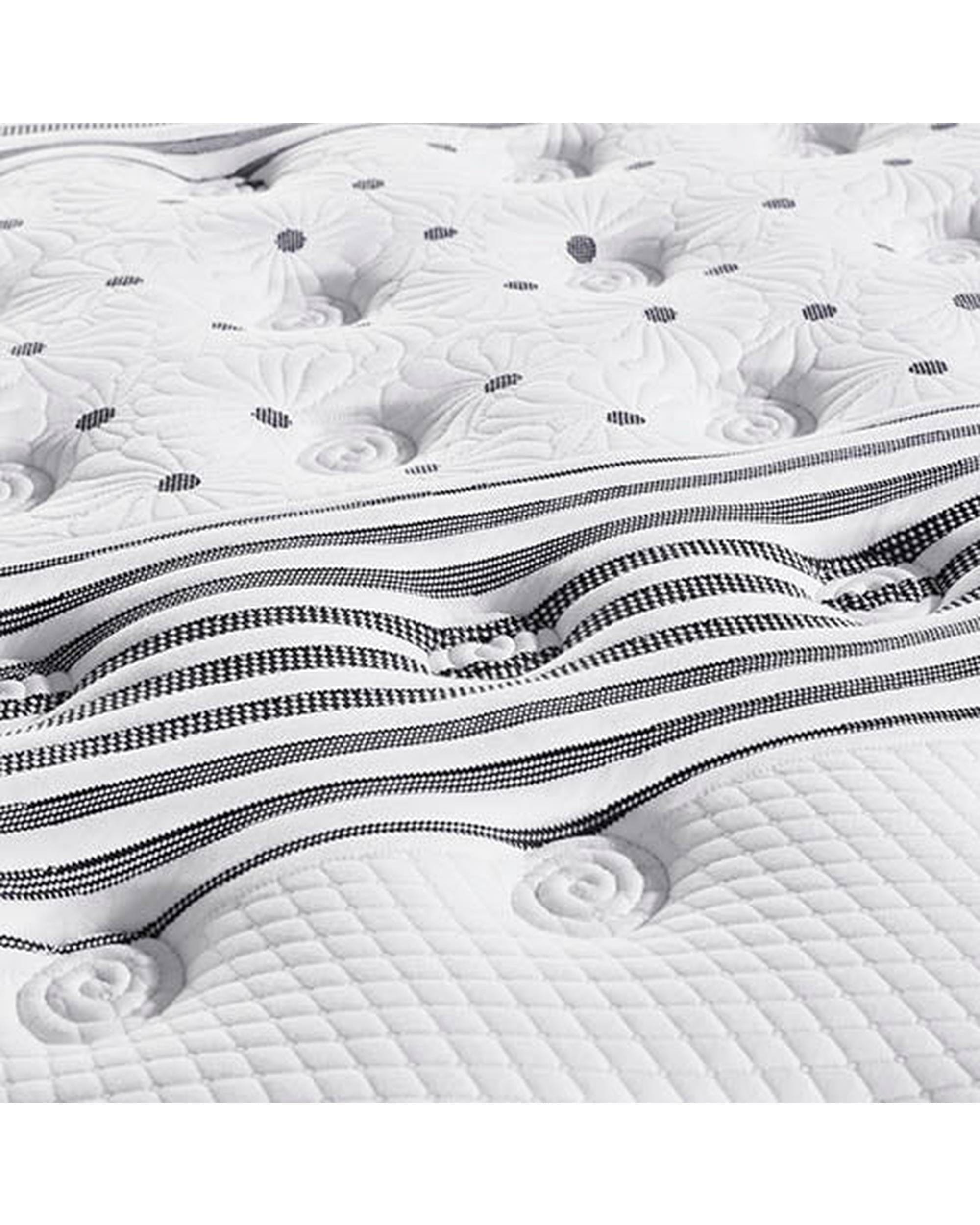 Feather Comfort Mattresses Exclusive Latex Euro Top Individual Pocket Spring Medium Firm 33cm Thick Queen Mattress