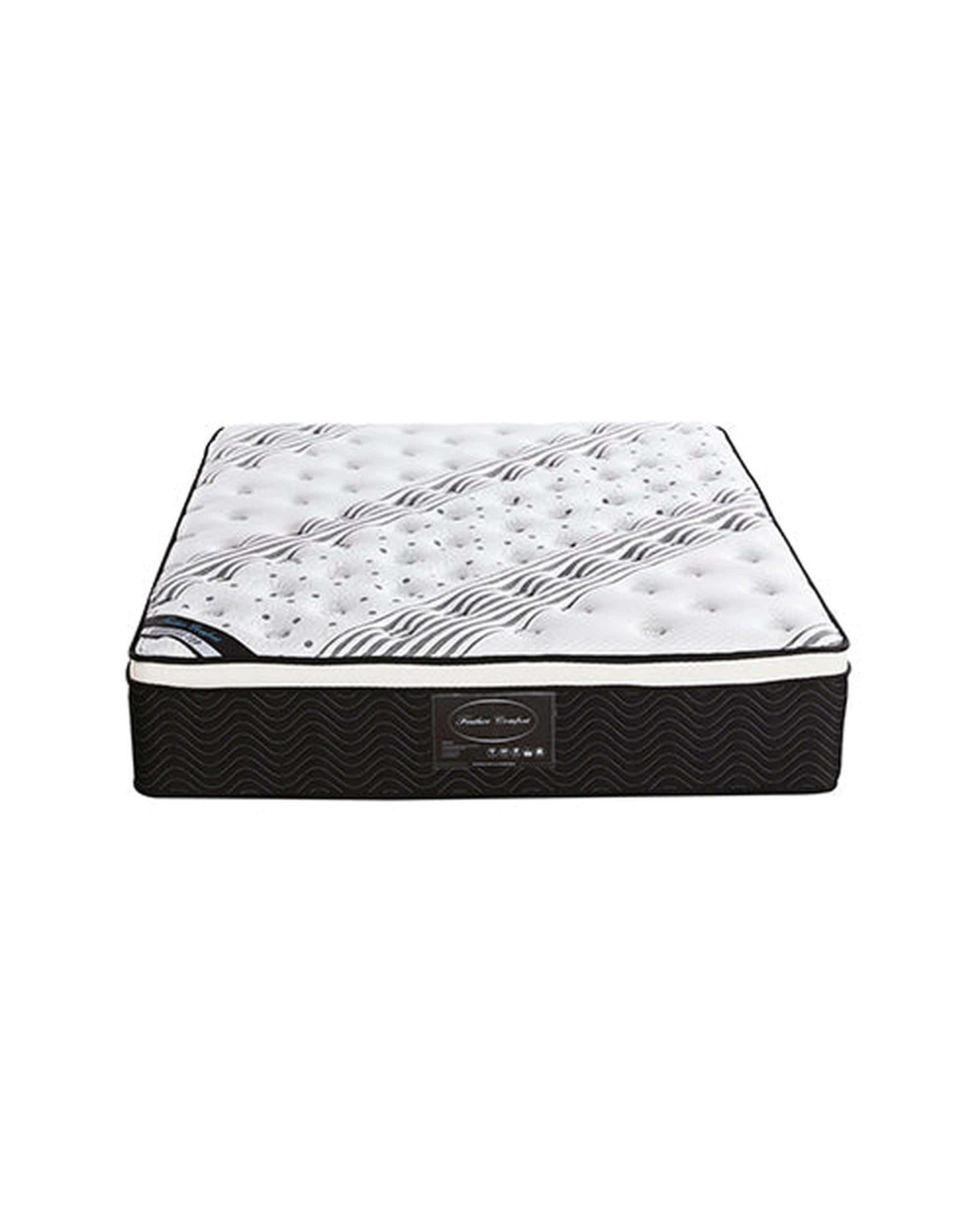Feather Comfort Mattresses Exclusive Latex Euro Top Individual Pocket Spring Medium Firm 33cm Thick Queen Mattress