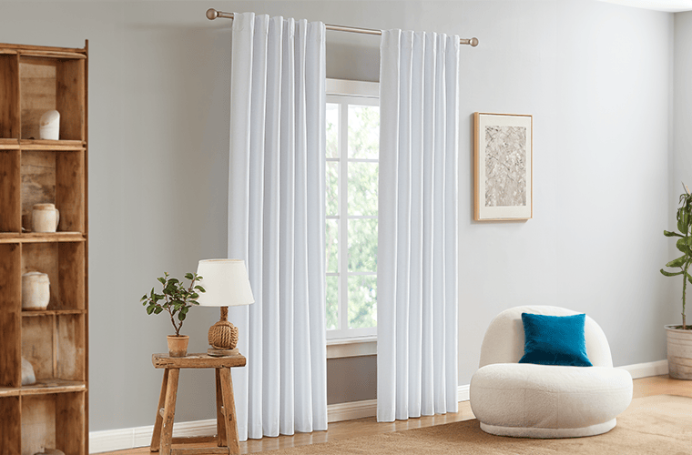 FILIGREE Curtain FILIGREE Amelie Room Darkening Single Curtain in Stonewash