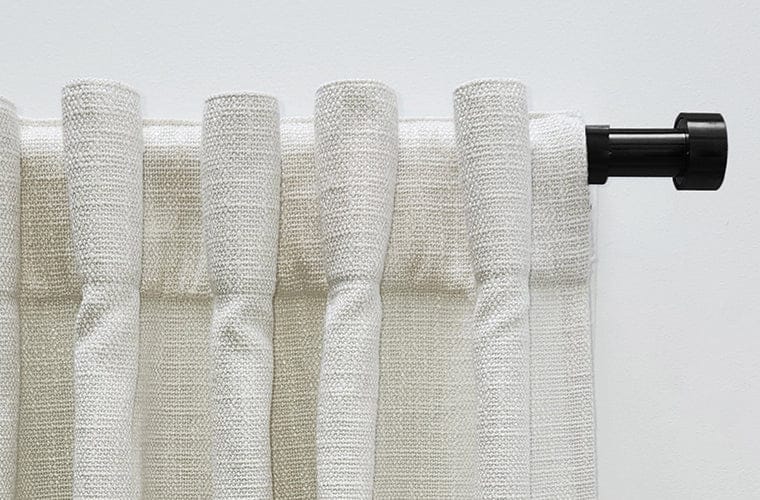 FILIGREE Curtain Filigree Owen Extendable Curtain Rod Set - Black