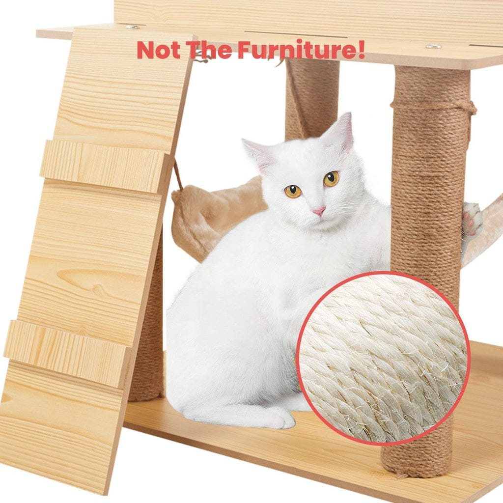 FLOOFI Cat Tower FLOOFI 130cm Wooden Cat Tree