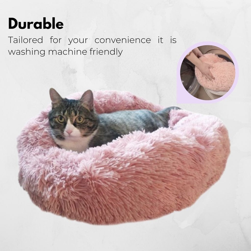 FLOOFI Cat Bed FLOOFI XL 100CM Round Pet Bed (Pink)