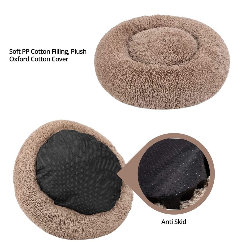 FLOOFI Indoor Dog Bed Pet Bed 70cm (Brown)
