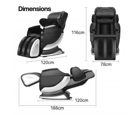 FORTIA Massage Chair FORTIA Electric Massage Chair Full Body Reclining Zero Gravity Recliner Back Kneading Massager