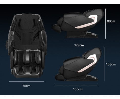 FORTIA Massage Chair FORTIA Electric Massage Chair Full Body Shiatsu Recliner Zero Gravity Heating Massager, Remote Control