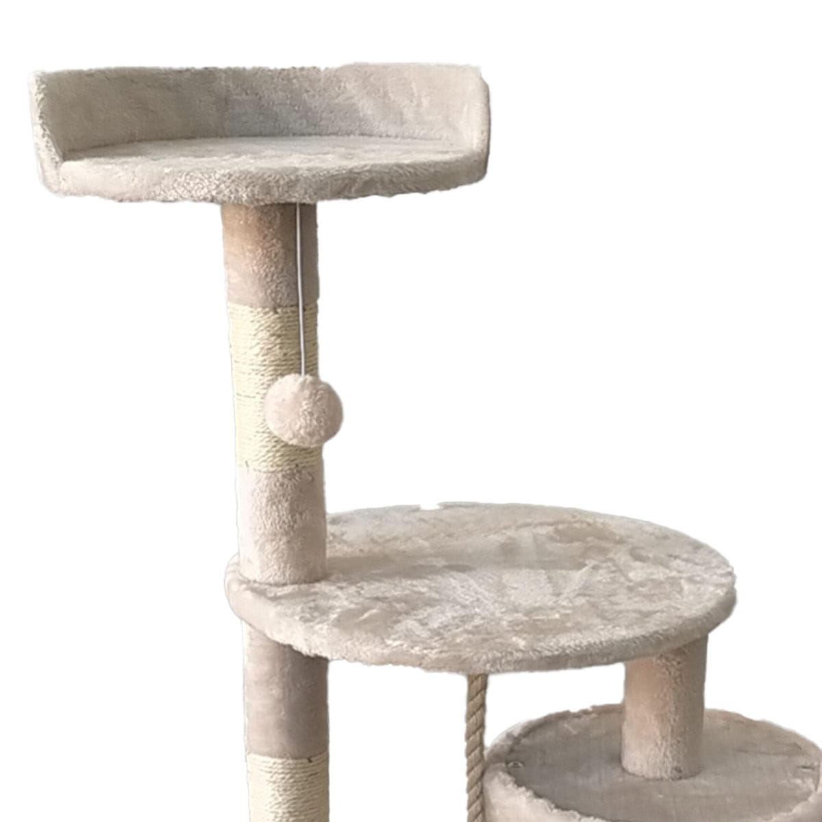 Furtastic Cat Tower Furtastic 110cm Cat Tree Scratching Post - Beige
