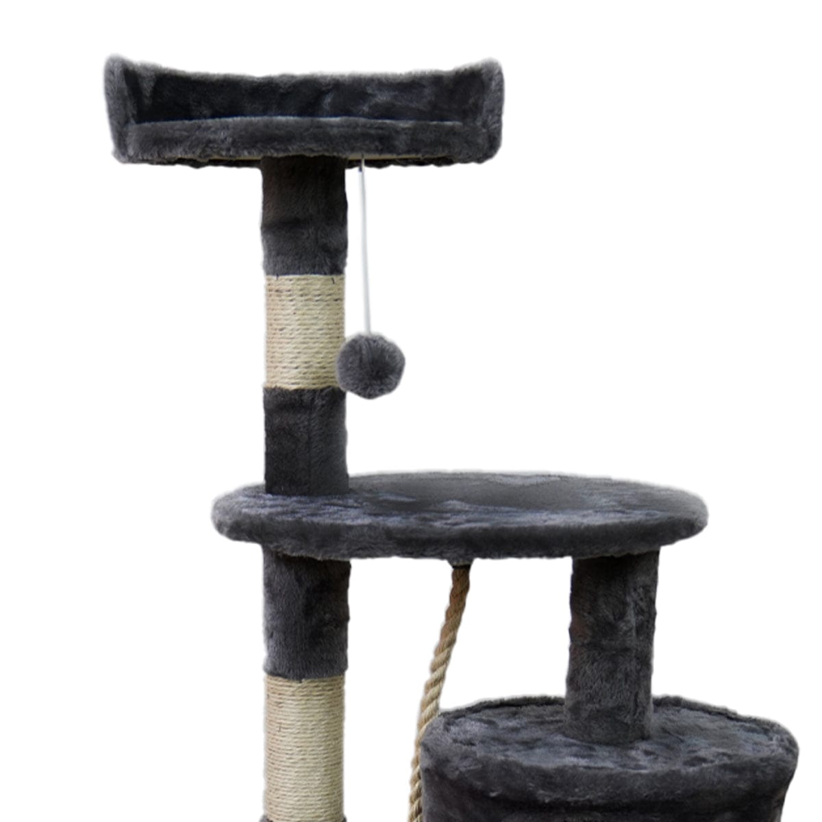 Furtastic Cat Tower Furtastic 110cm Cat Tree Scratching Post - Dark Grey