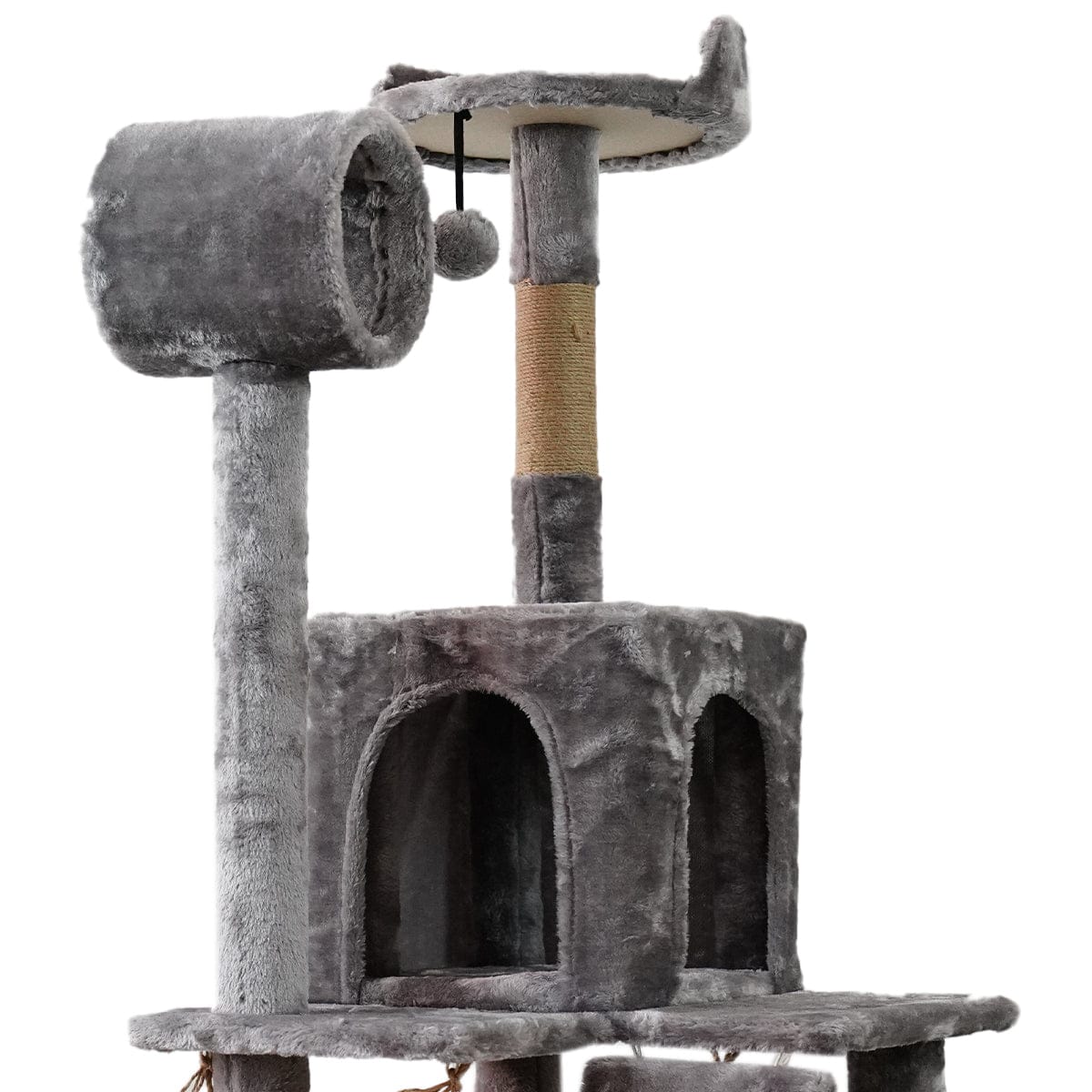 Furtastic Cat Tower Furtastic 135cm Cat Tree Scratching Post - Silver Grey
