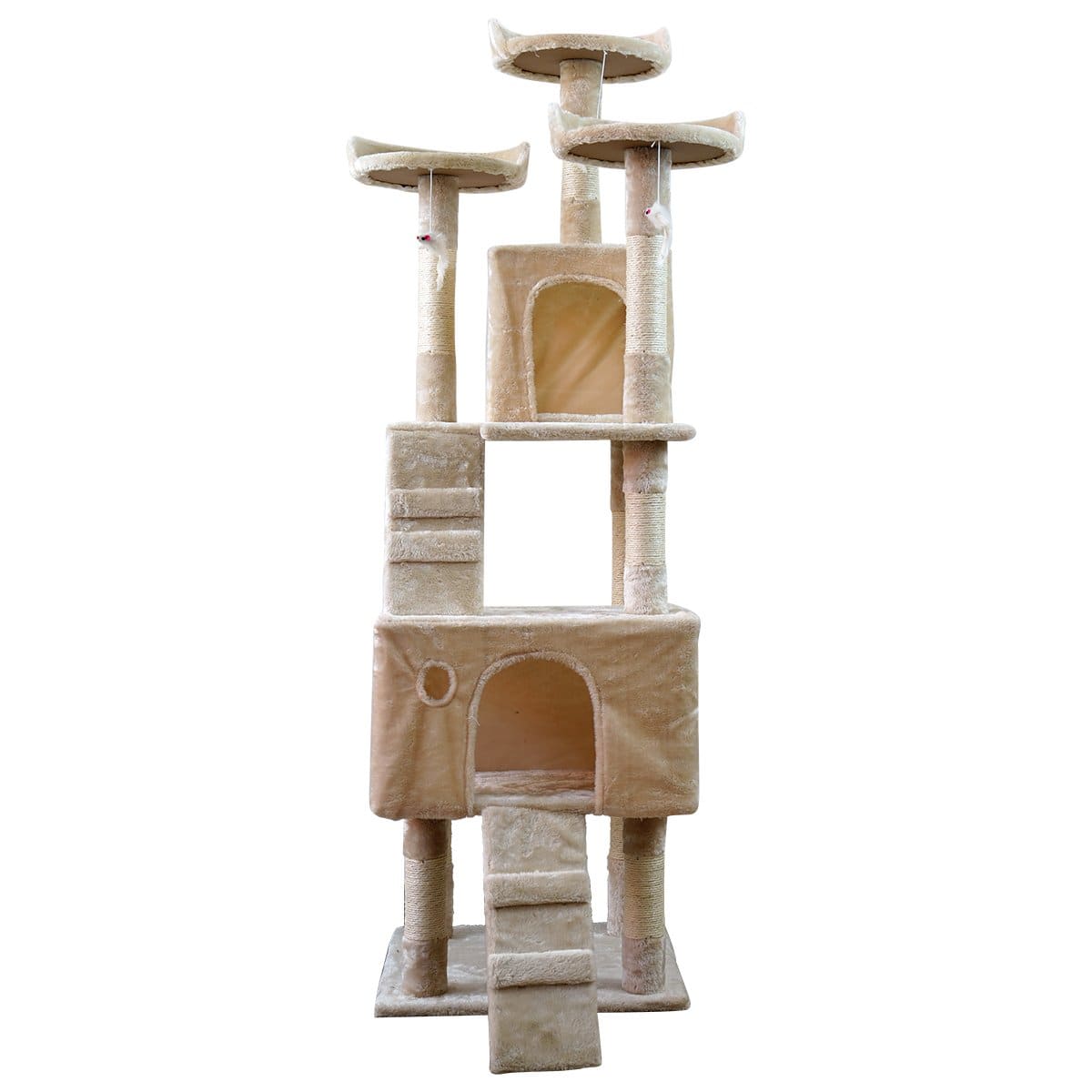 Furtastic Cat Tower Furtastic 170cm Cat Tree Scratching Post - Beige