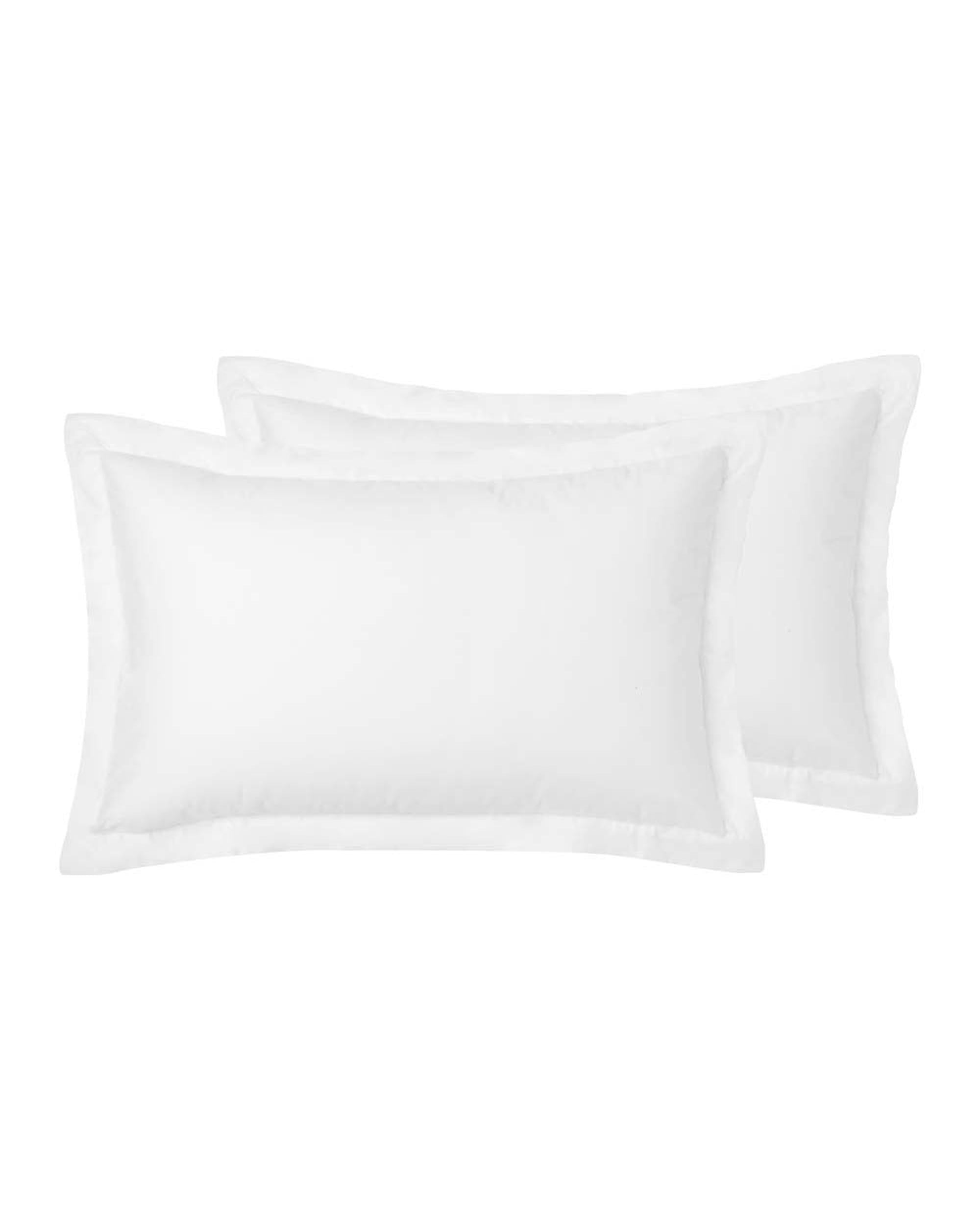 Accessorize Hotel Deluxe Cotton Tailored Pillowcases  - WHITE Accessorize