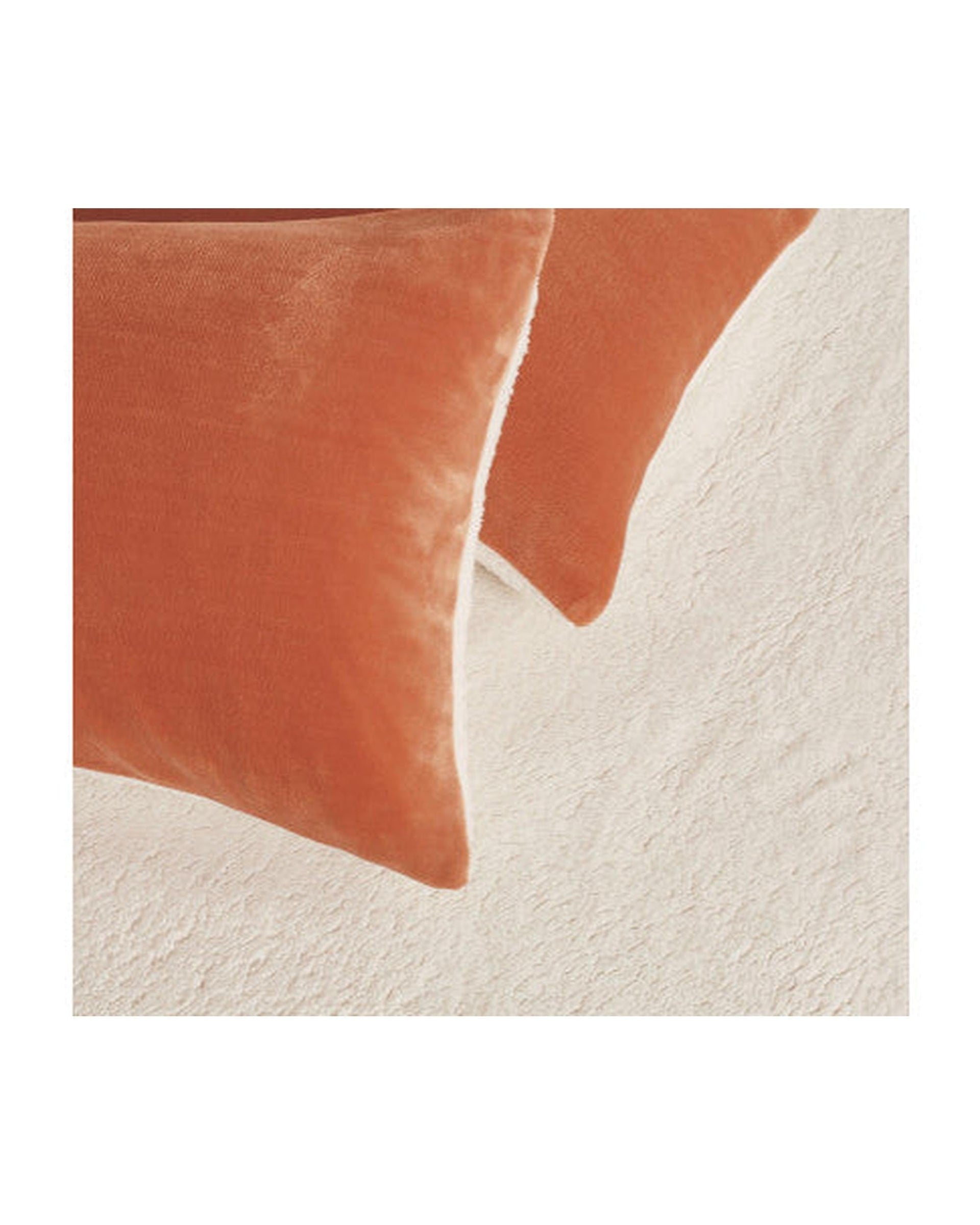 GIOIA CASA Quilt Cover GIOIA CASA 2 in 1 Teddy Sherpa Quilt Cover Set and Blanket - TERRACOTTA
