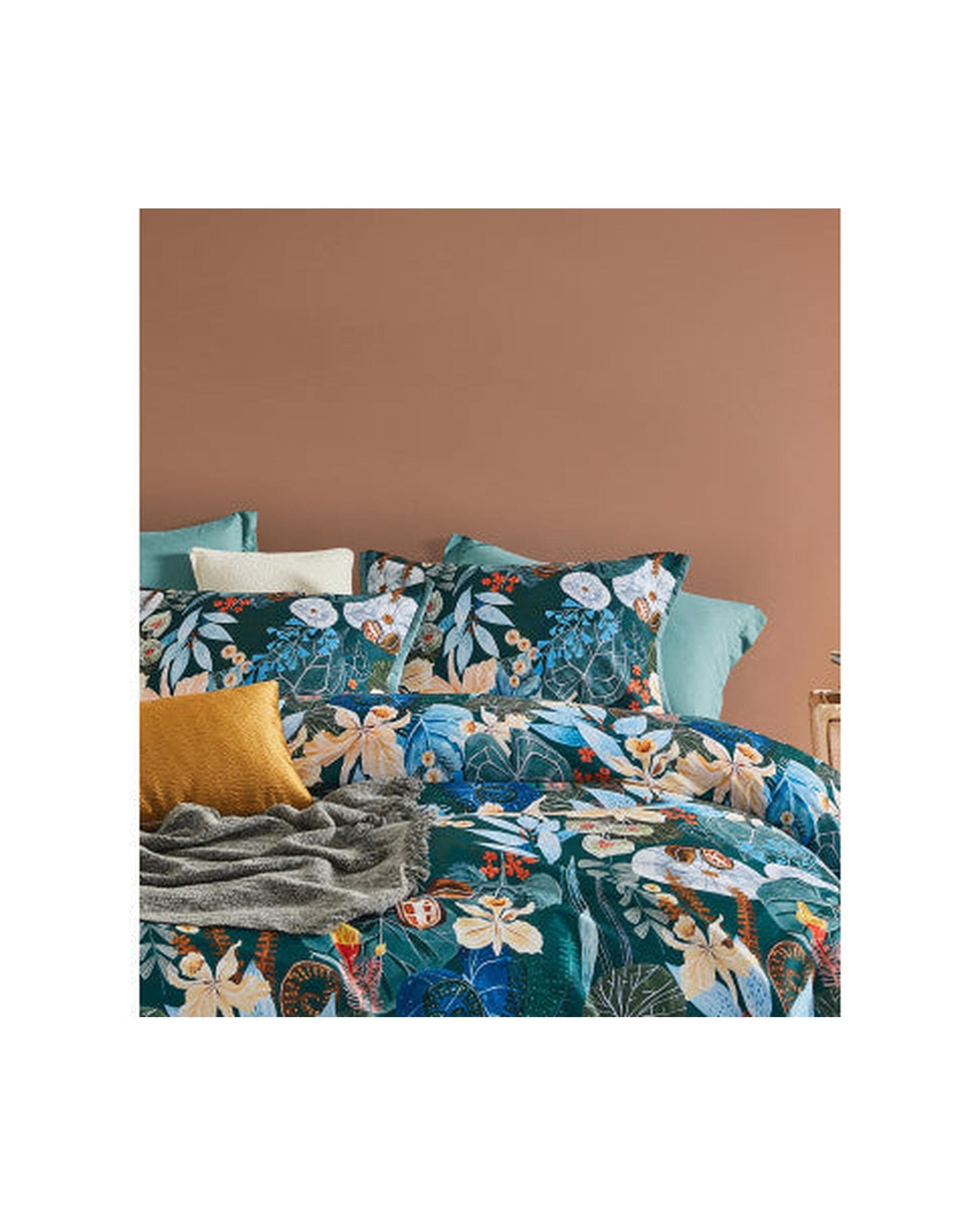 GIOIA CASA Quilt Cover GIOIA CASA Botanical Bella Microfibre Quilt Cover Set