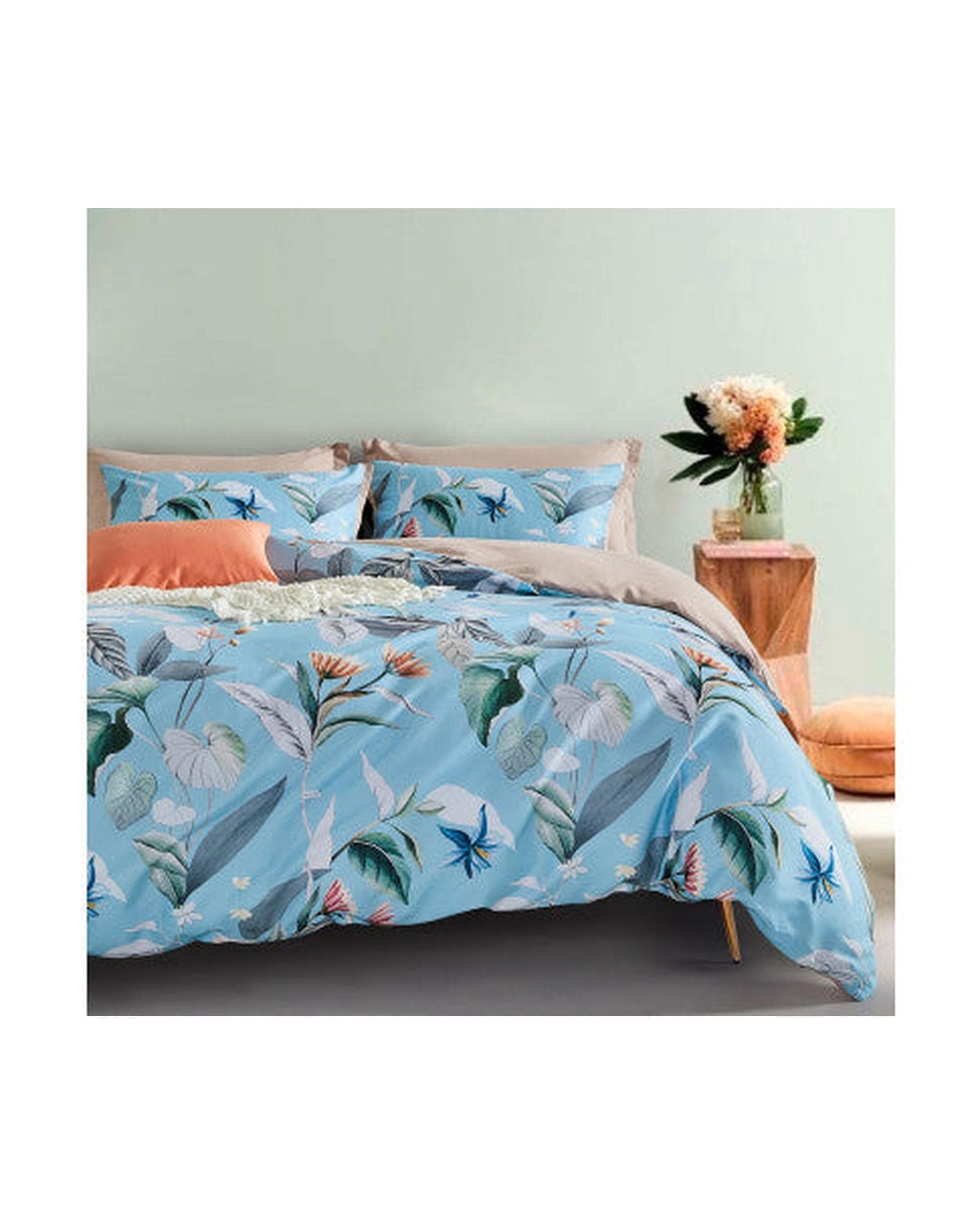 GIOIA CASA Quilt Cover GIOIA CASA Botanical Sarah Microfibre Quilt Cover Set