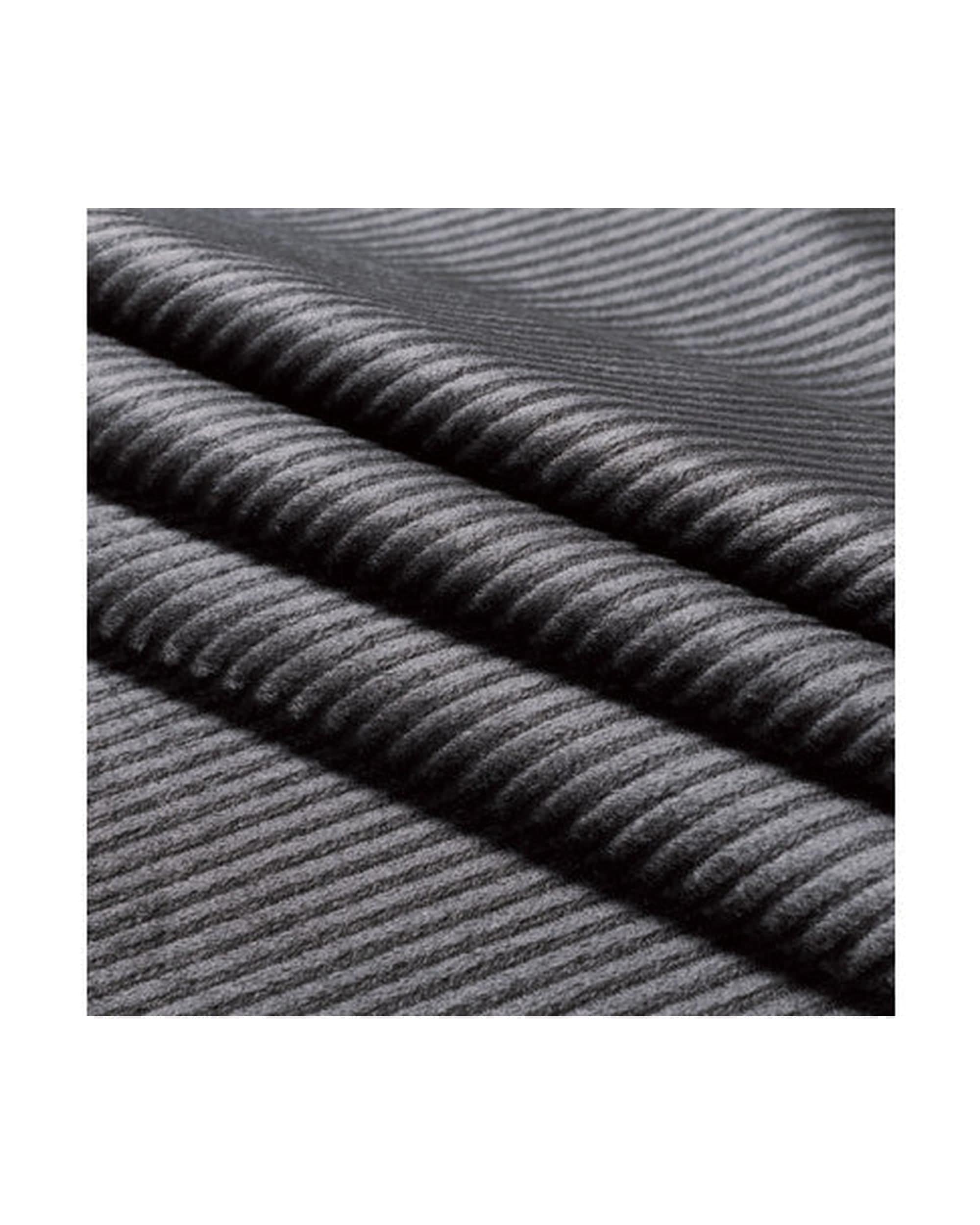 GIOIA CASA Quilt Cover GIOIA CASA Corduroy Velvet Queen Bed Quilt Cover Set - CHARCOAL