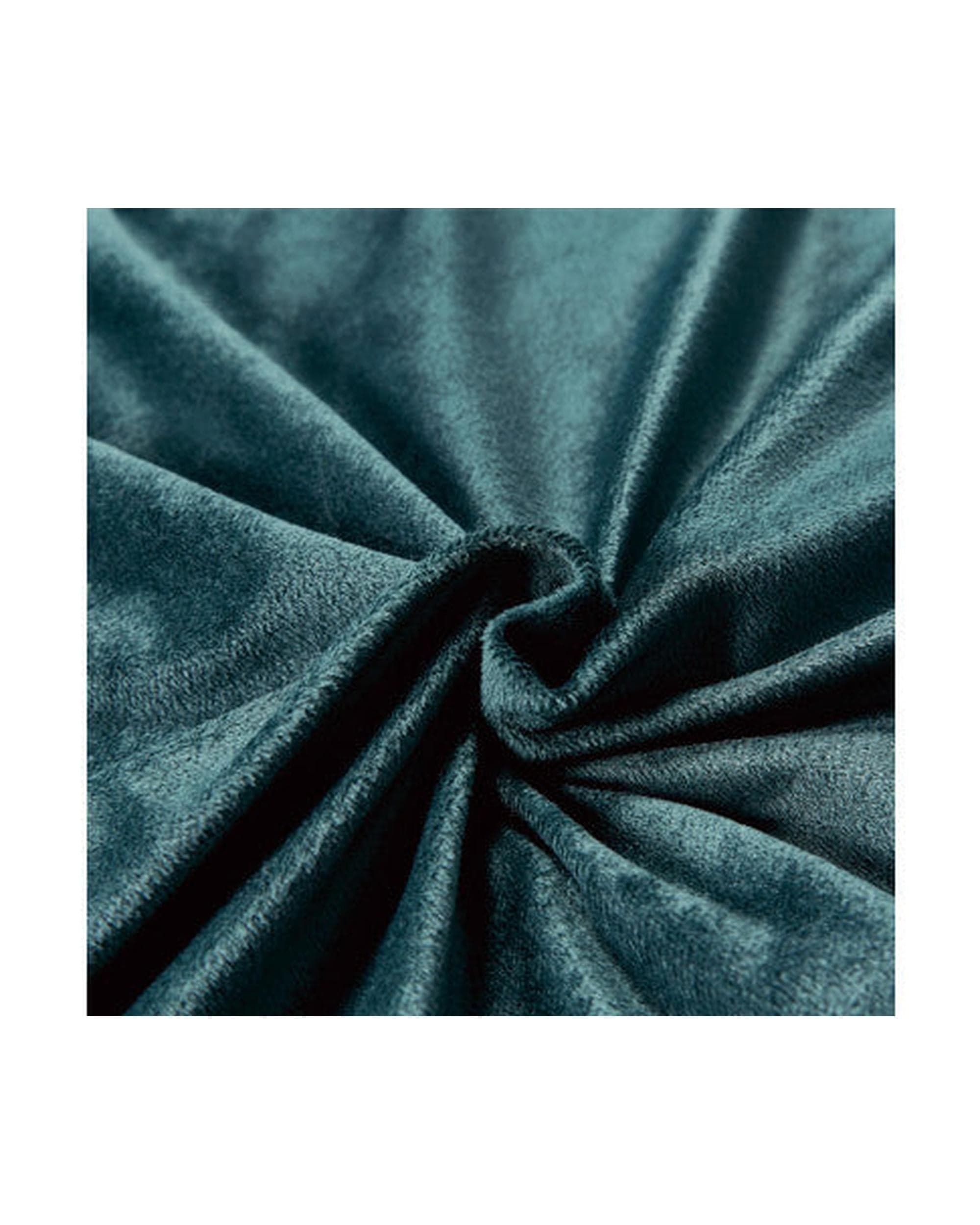 GIOIA CASA Quilt Cover GIOIA CASA Corduroy Velvet Queen Bed Quilt Cover Set - FOREST GREEN