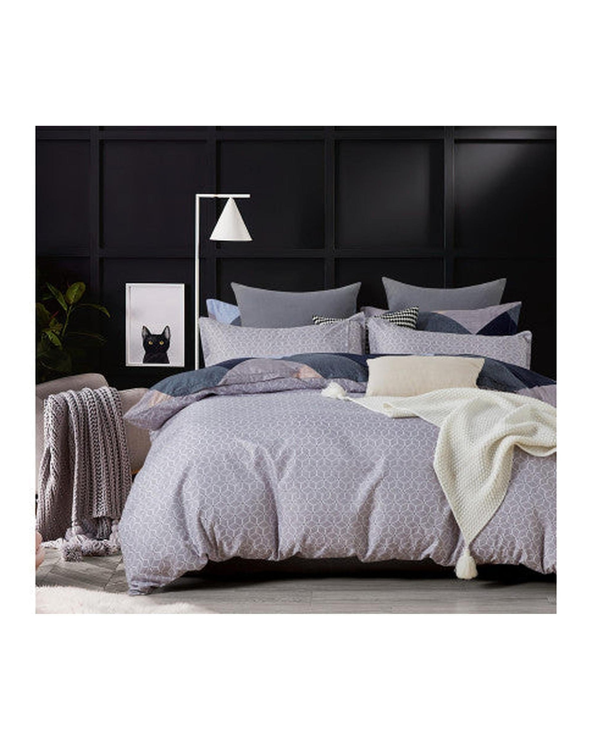 GIOIA CASA Quilt Cover GIOIA CASA Jay microfiber reversible quilt cover set