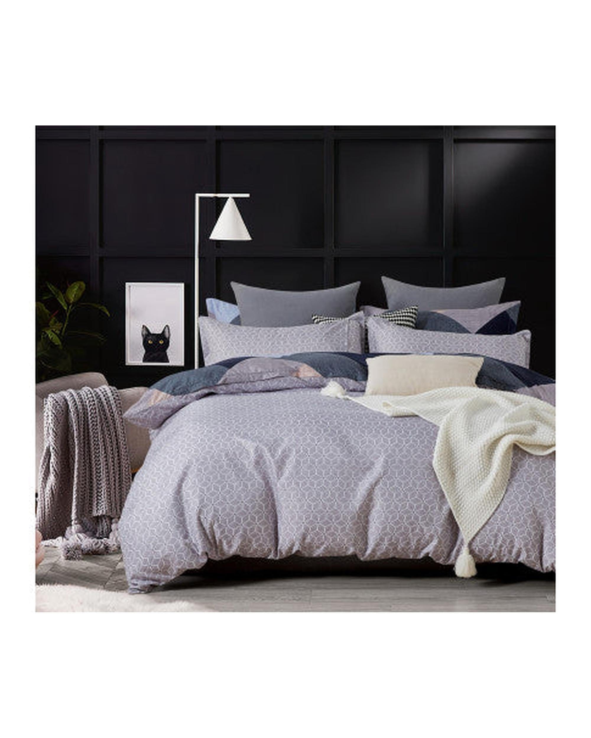 GIOIA CASA Quilt Cover GIOIA CASA Jay microfiber reversible quilt cover set