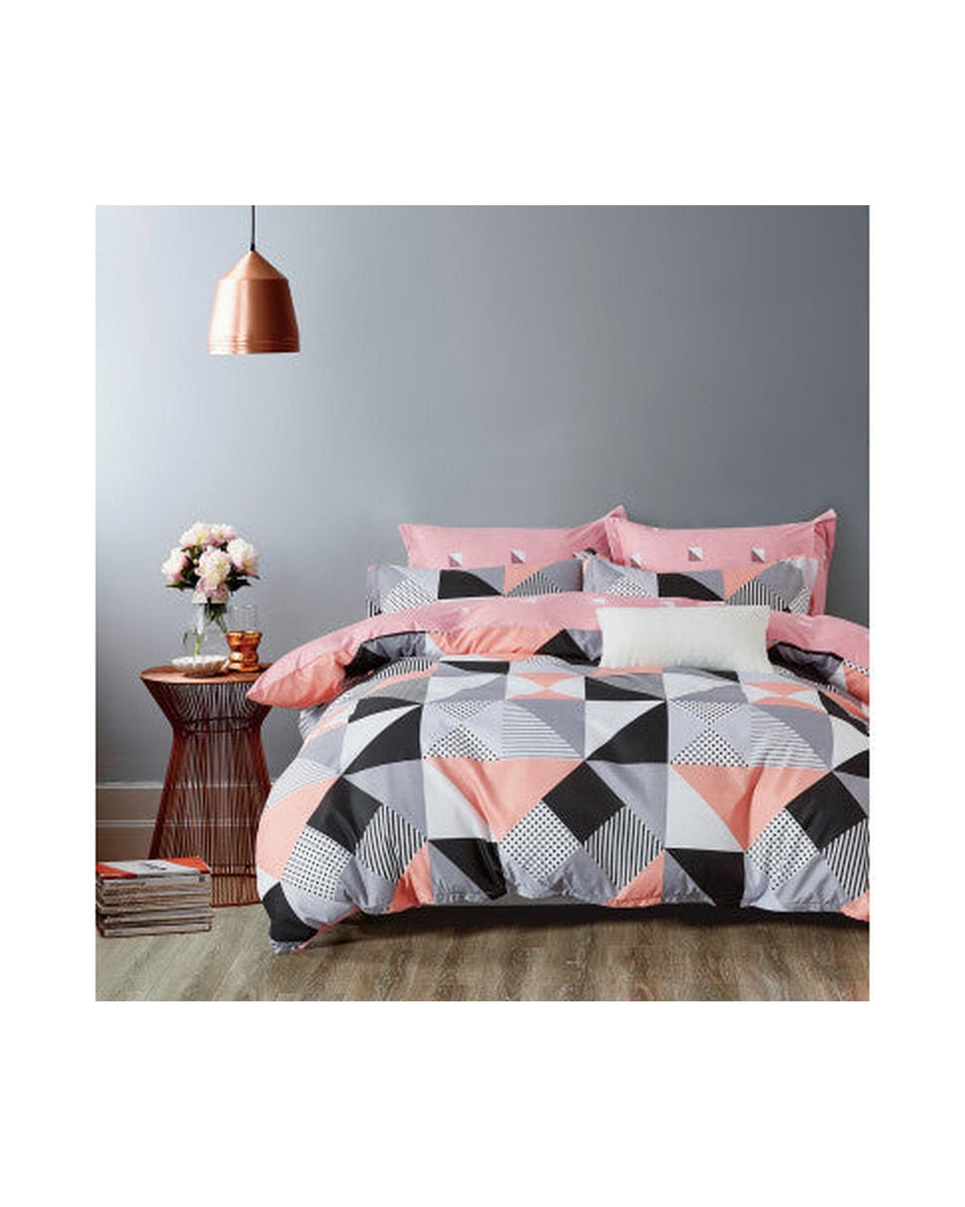 GIOIA CASA Quilt Cover GIOIA CASA Lila microfiber reversible quilt cover set