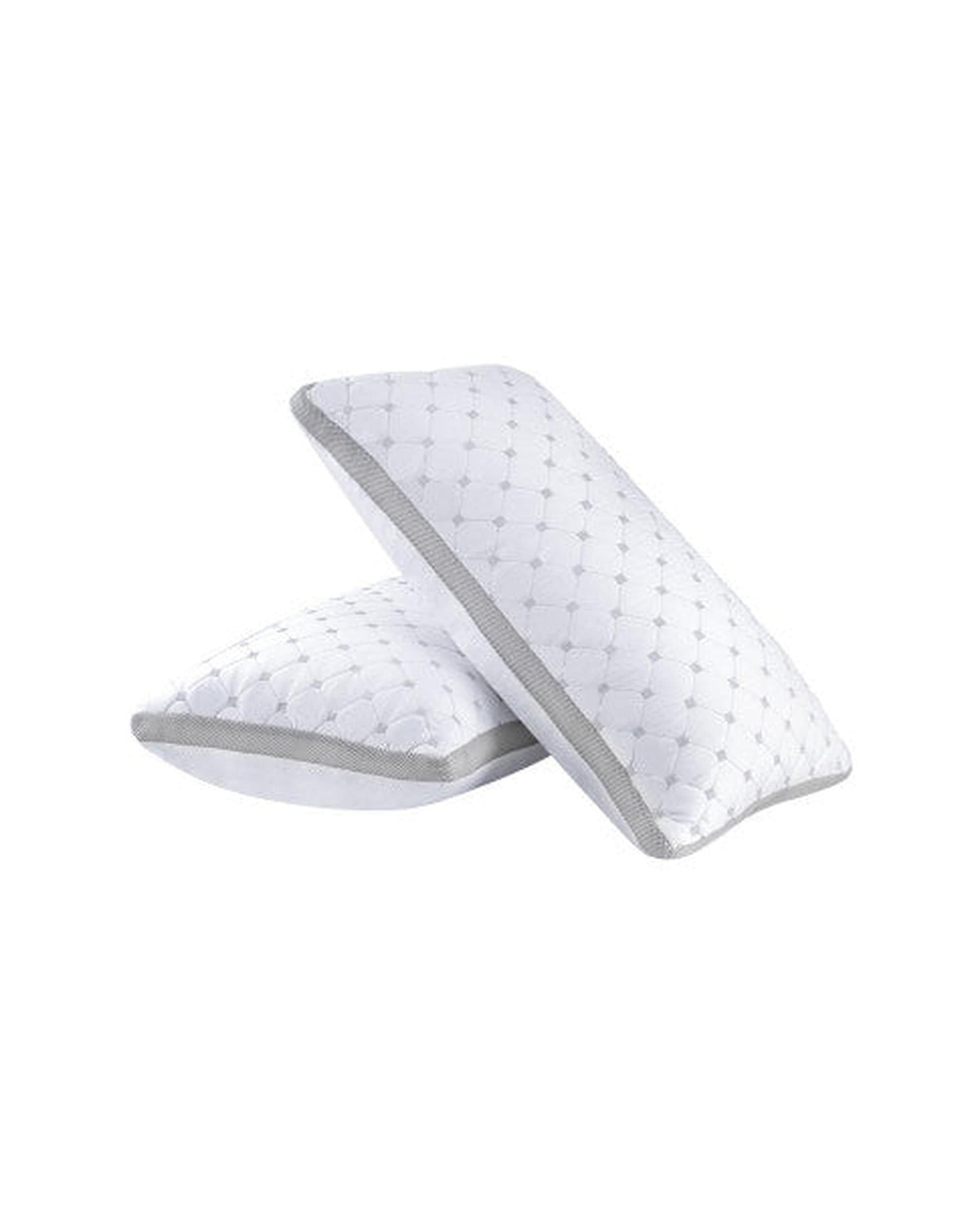 GIOIA CASA Pillows/Cushions GIOIA CASA Luxury Bamboo Cooling Twin pack plush down-like pillows with 2 bonus quilted waterproof pillow protectors