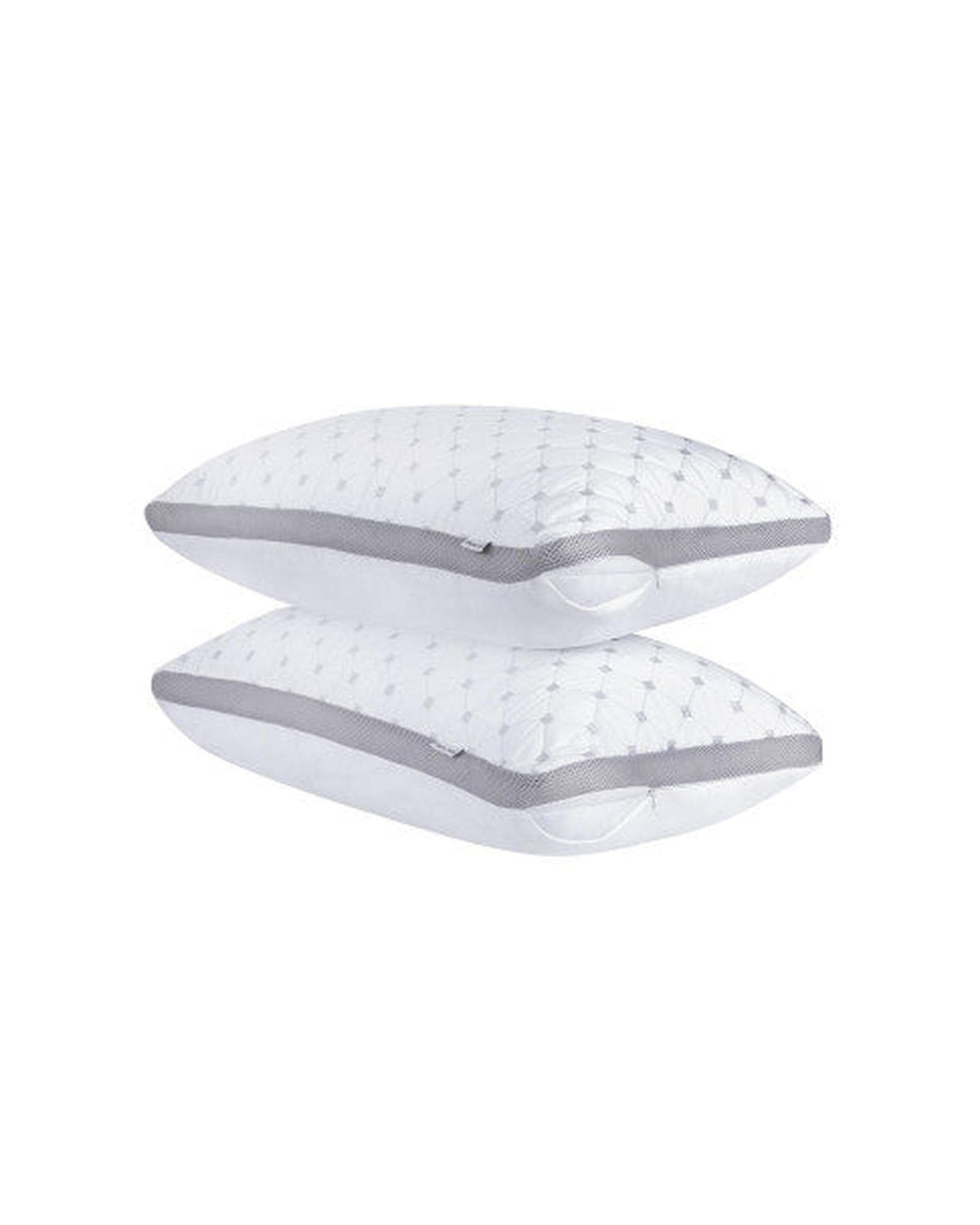 GIOIA CASA Pillows/Cushions GIOIA CASA Luxury Bamboo Cooling Twin pack plush down-like pillows with 2 bonus quilted waterproof pillow protectors