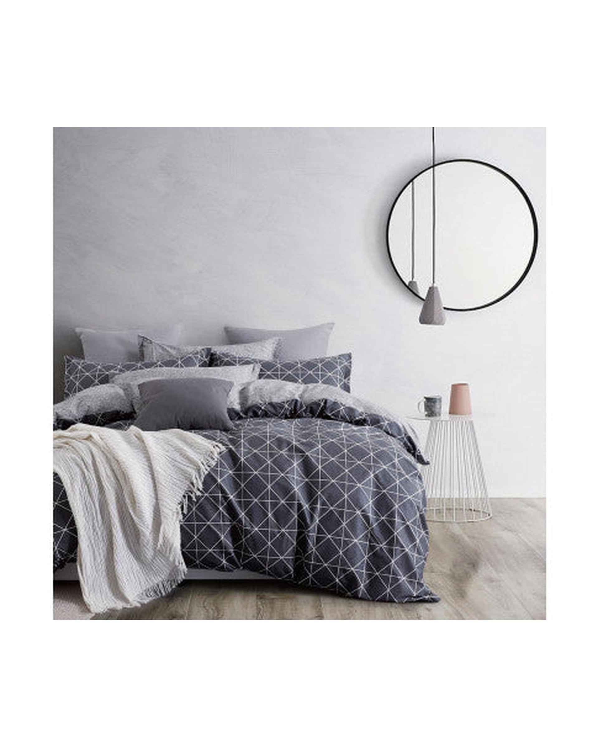 GIOIA CASA Quilt Cover GIOIA CASA Manhattan 100% cotton reversible quilt cover set