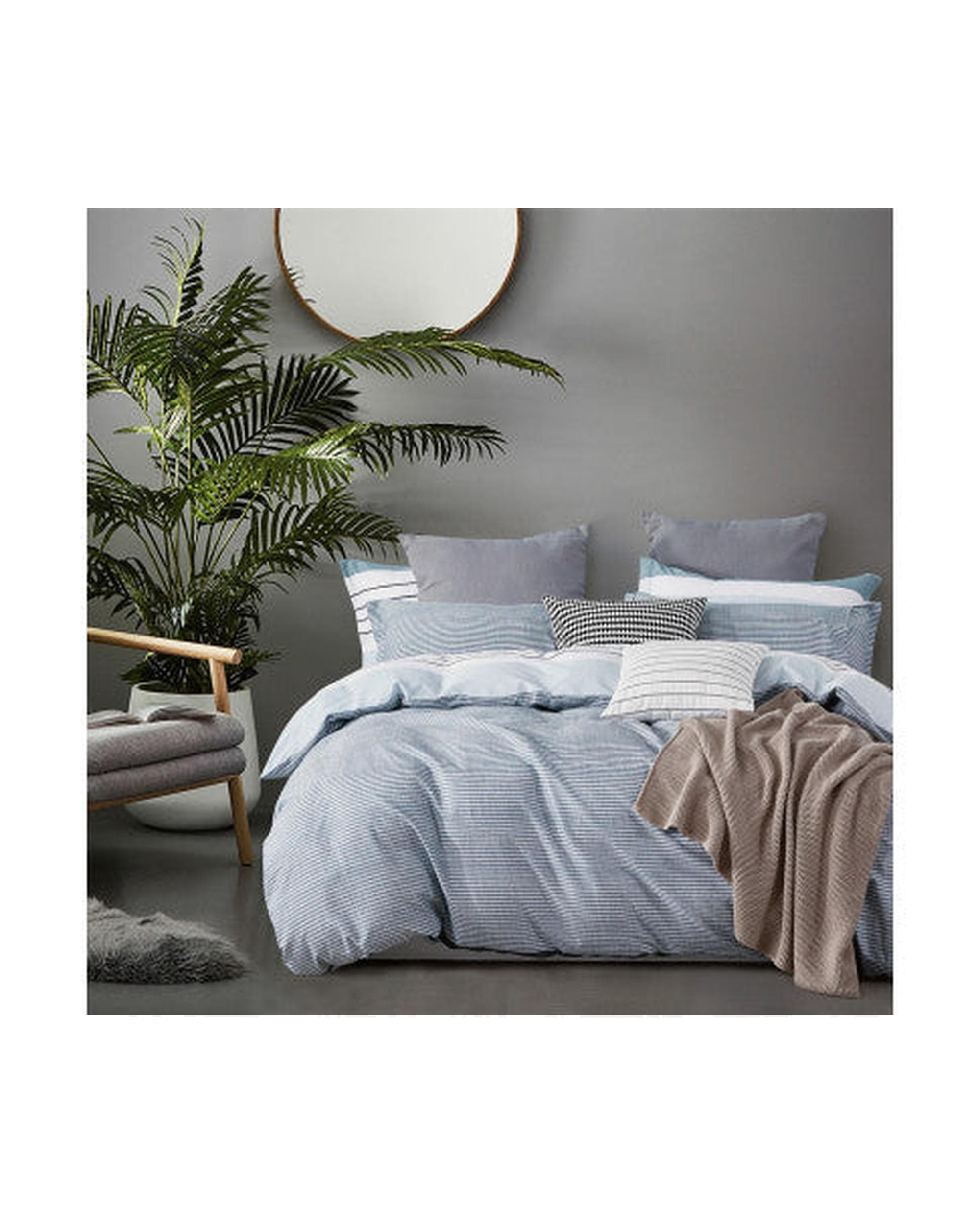 GIOIA CASA Quilt Cover GIOIA CASA Nathan 100% cotton reversible quilt cover set