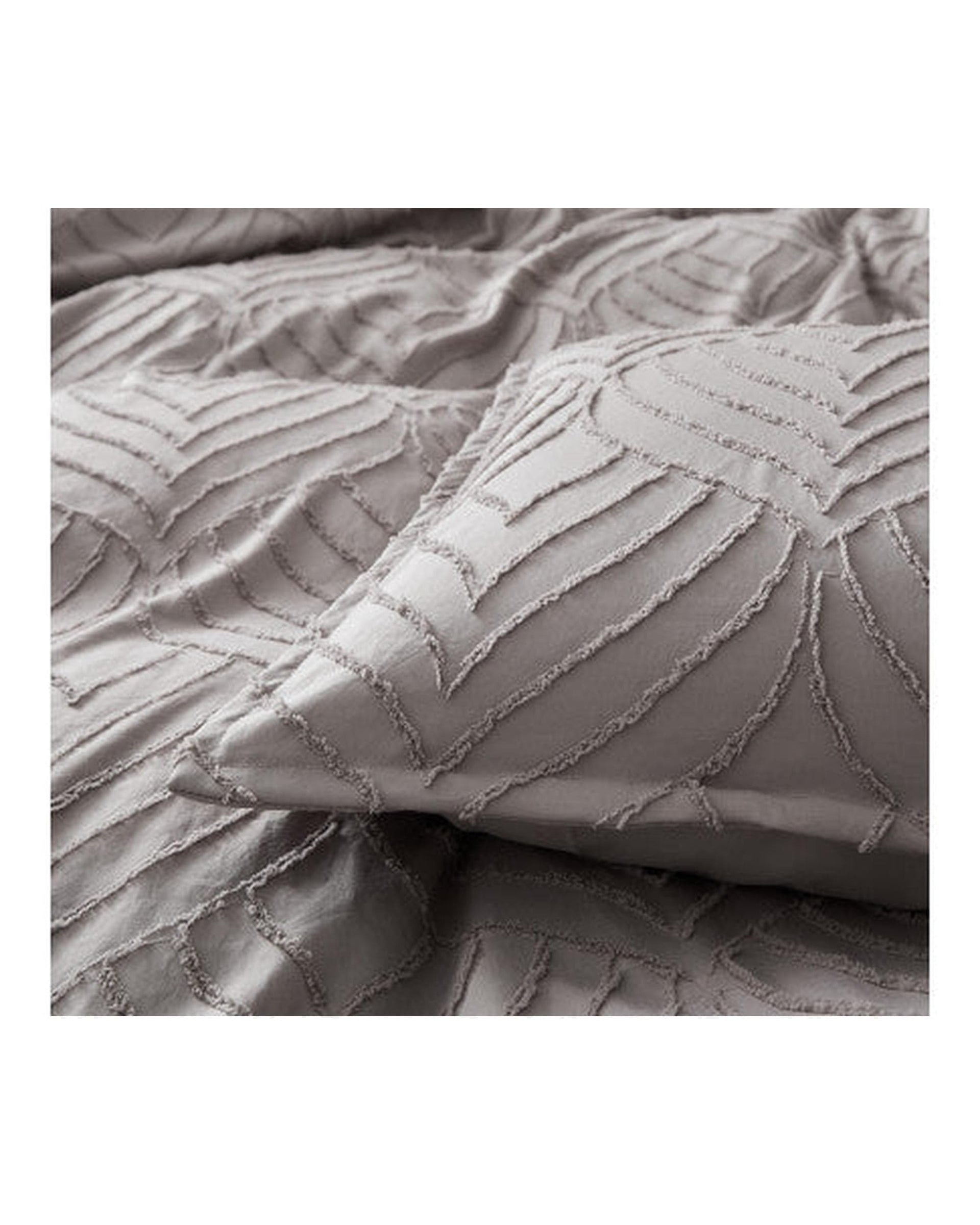 GIOIA CASA Quilt Cover GIOIA CASA Tufted ultra soft microfiber quilt cover set - BEIGE