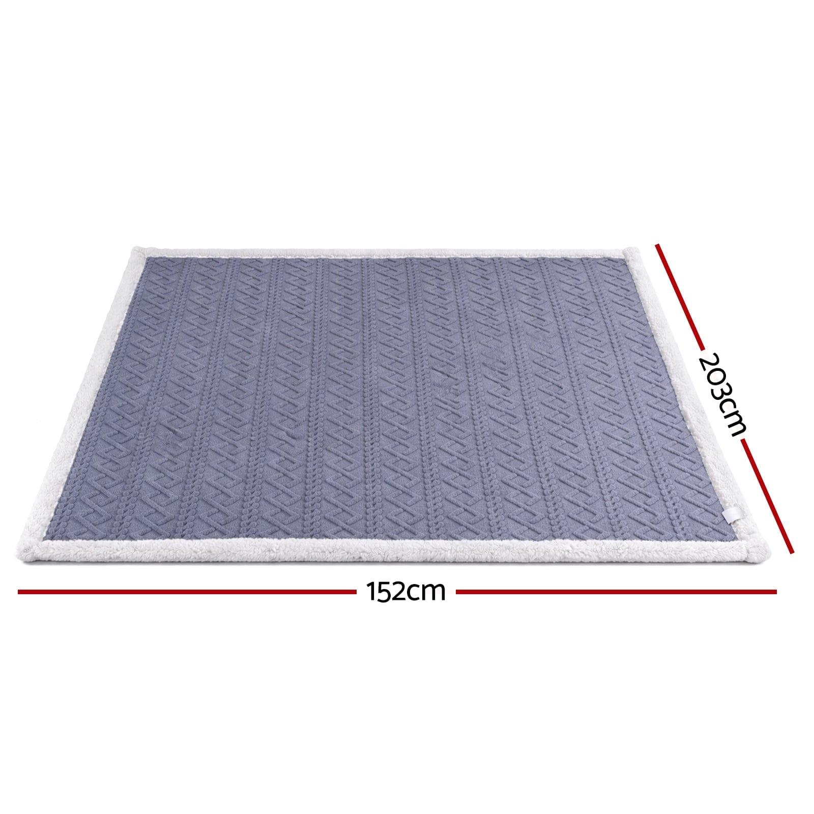 Giselle Blanket 152x203cm Throw Blanket Double-Sided Fleece Lightweight For Sofa Couch Bed Queen