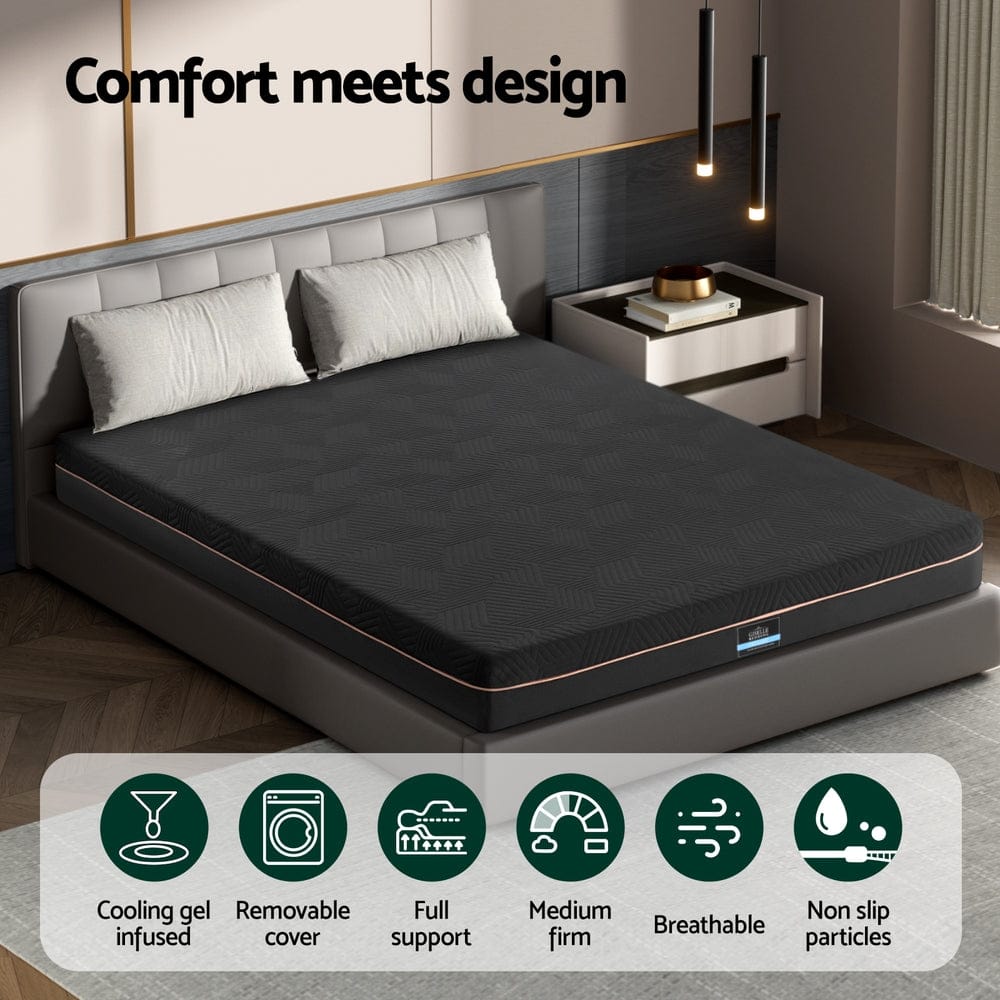 Giselle Mattresses 18cm Memory Foam Mattress Green Tea Foam Cool Gel Foam Mattresses