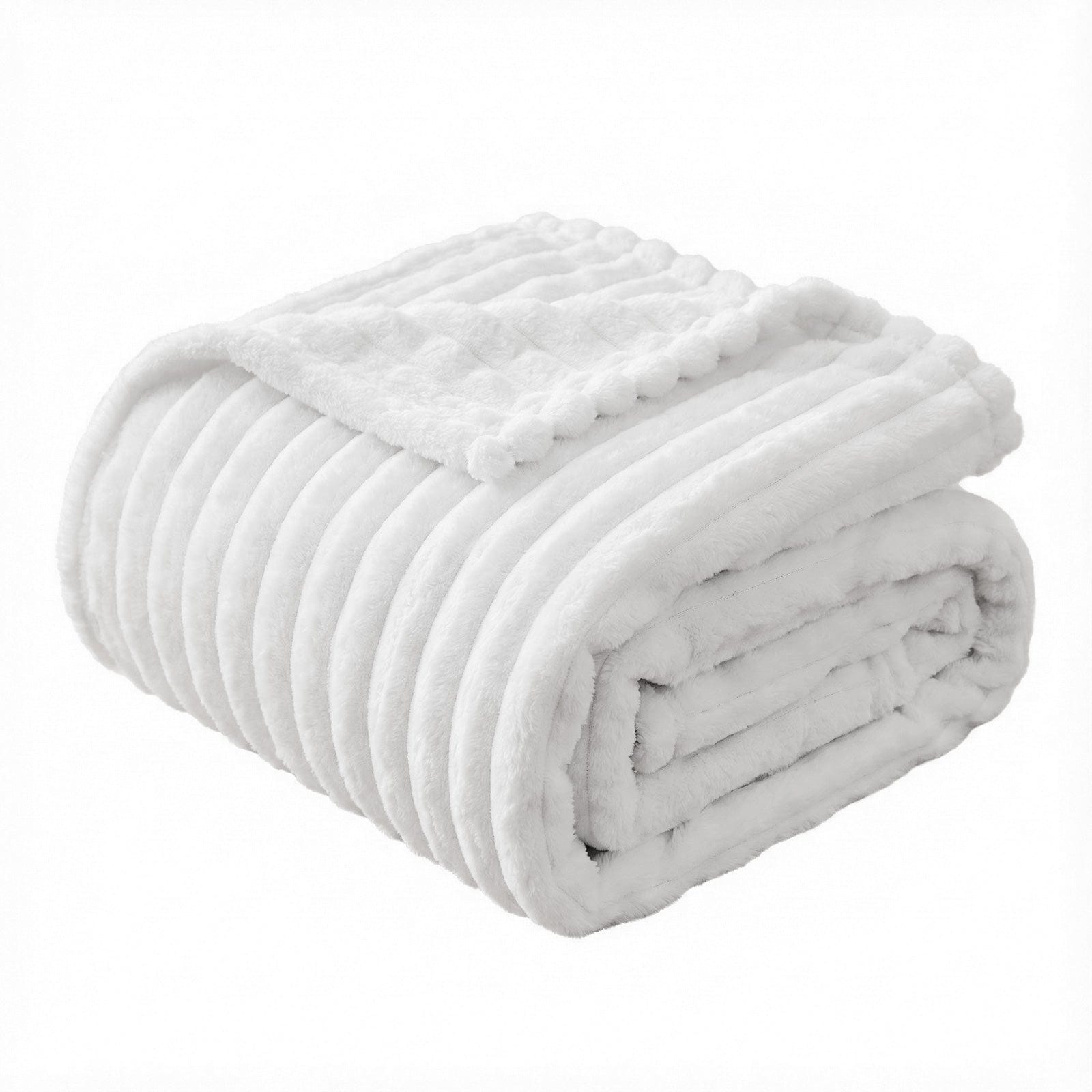 Giselle Blanket 203x230cm Throw Blanket Fleece Soft Lightweight Cozy Sofa Couch Bed Throw