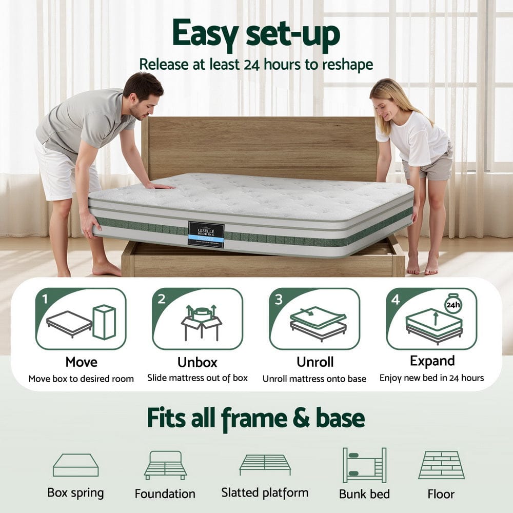 Giselle Mattresses 20cm Mattress Green Tea Mattresses