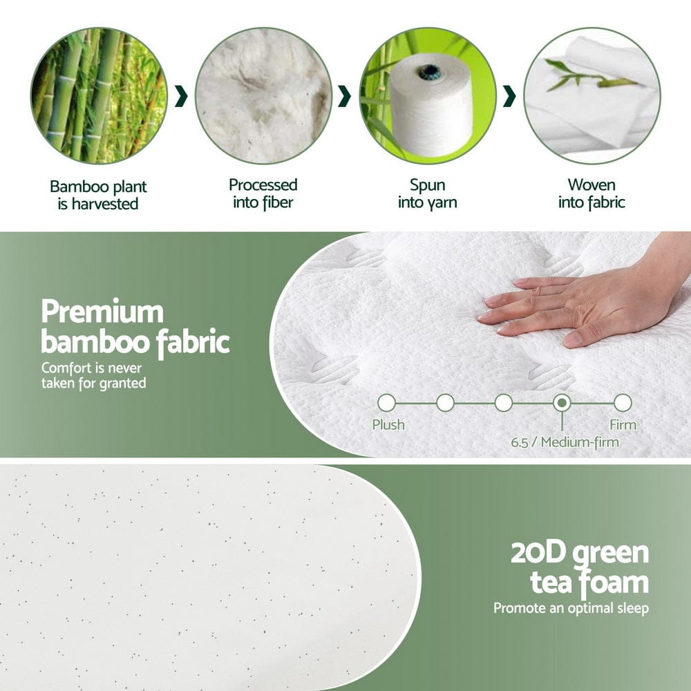 Giselle Mattresses 20cm Mattress Green Tea Mattresses