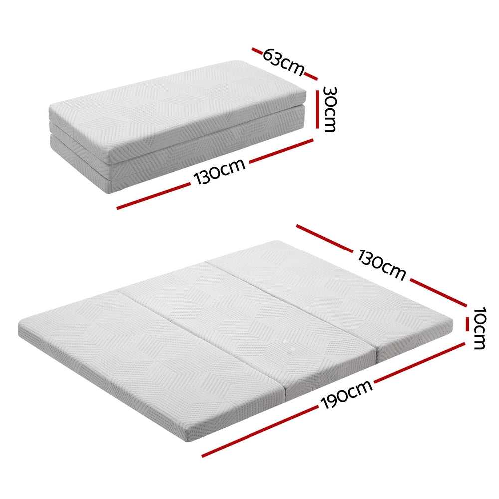 Giselle Portable Mattress 3-Foldable Mattress Folding Foam Double