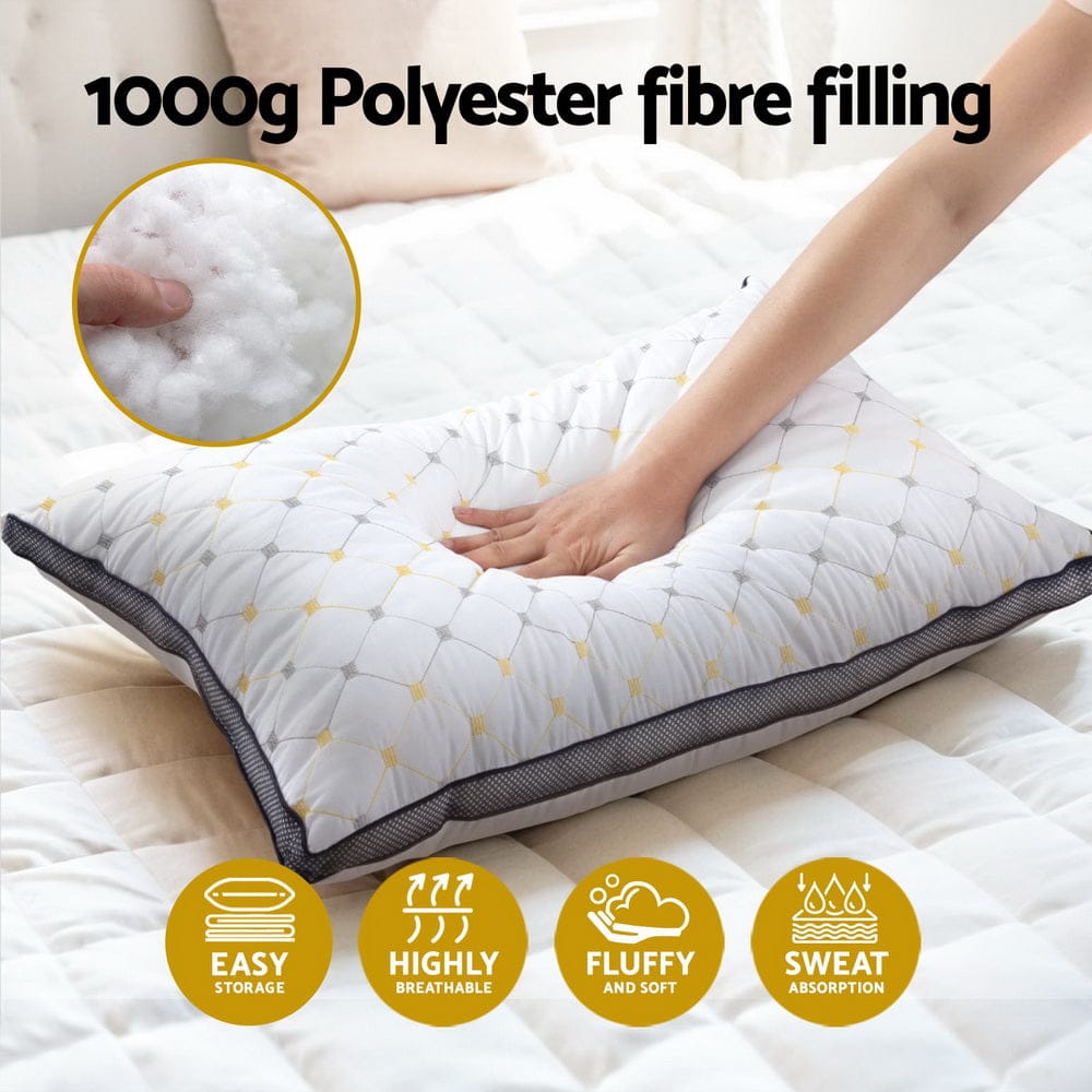 Giselle Pillows/Cushions 4pcs Pillows Lush Microfibre