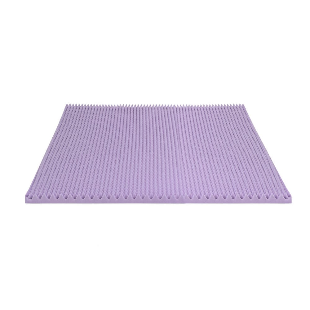 Giselle Mattress Topper 5cm Memory Foam Mattress Topper Lavender Infused Egg Crate Pad Mat