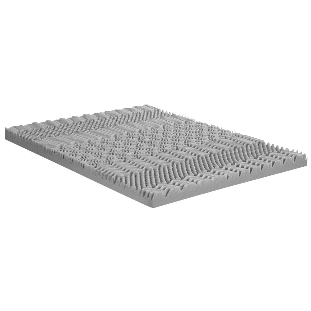 Giselle Mattress Topper 8cm Memory Foam Mattress Topper 7-Zone Graphite