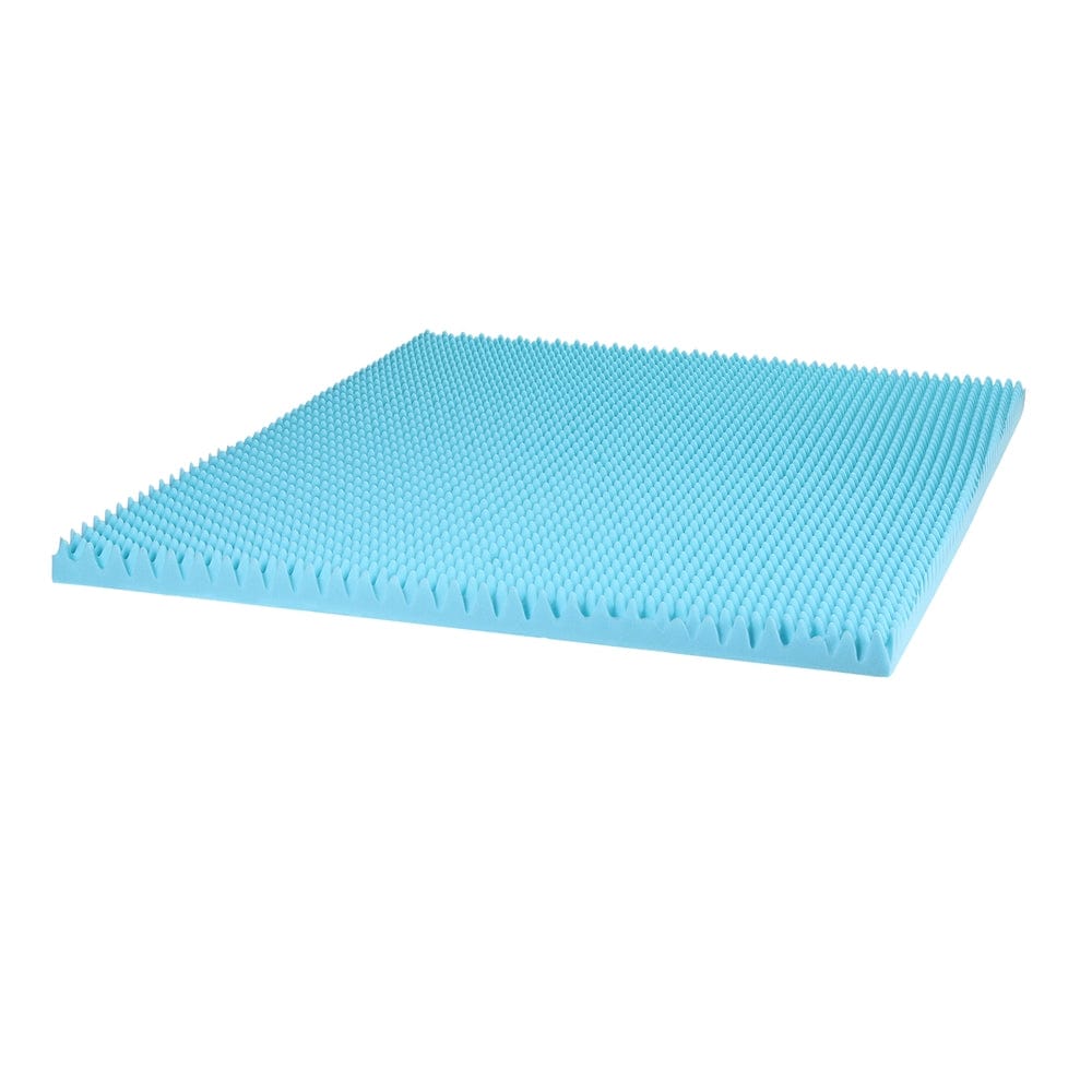 Giselle Mattress Topper 8cm Memory Foam Mattress Topper Gel Egg Crate Foam Bamboo