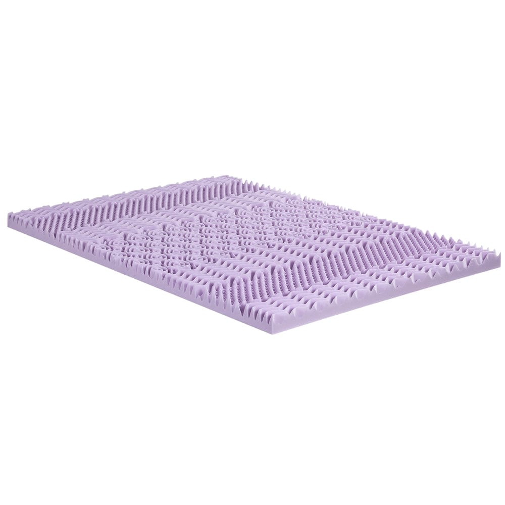 Giselle Mattress Topper 8cm Memory Foam Mattress Topper Lavender Infused Bamboo Cover 7-Zone