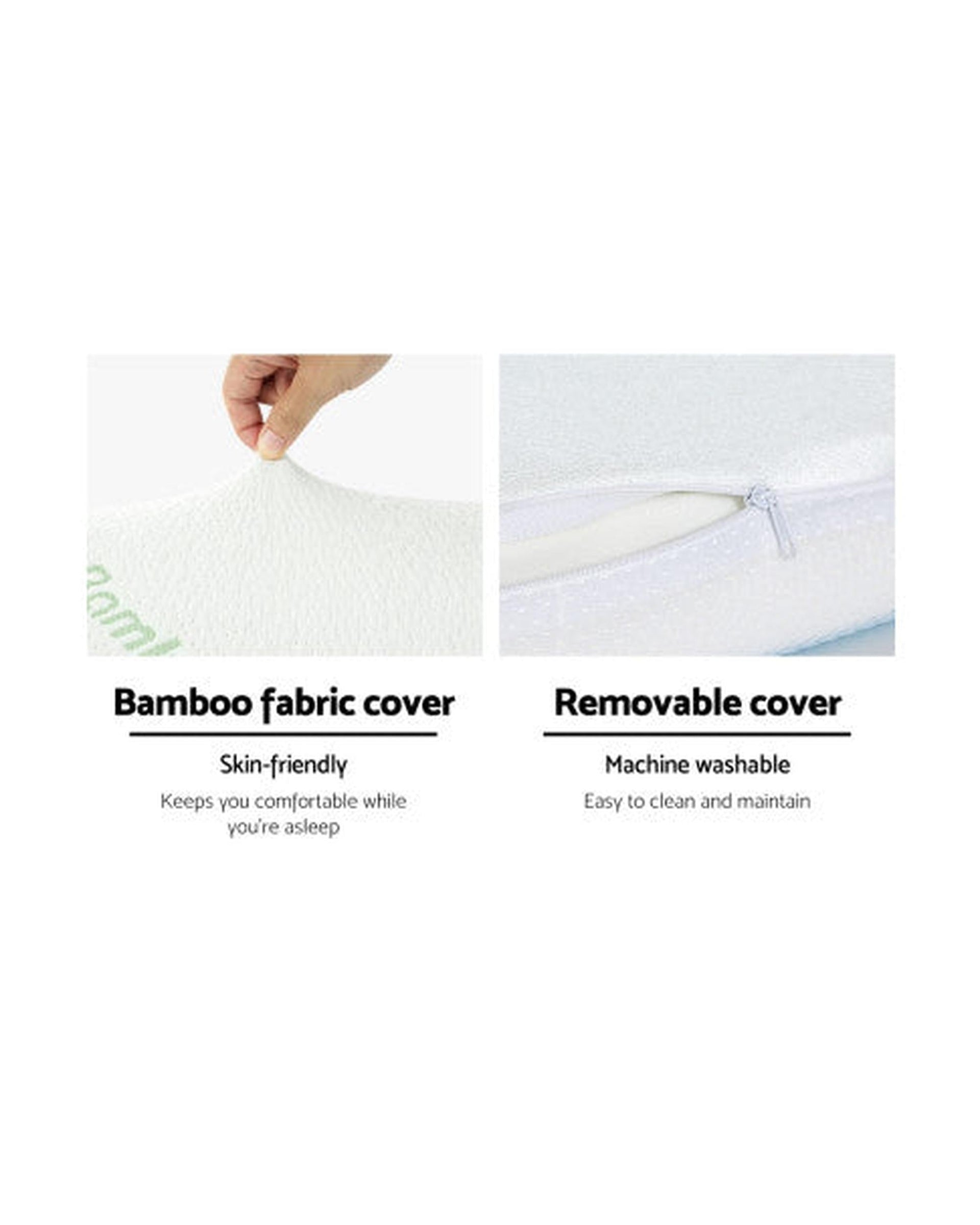 Giselle Pillows/Cushions Bedding Memory Foam Contour Pillow Cool Gel Bamboo Cover