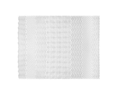 Giselle Mattress Topper Bedding Memory Foam Mattress Topper 7-Zone Airflow Pad 8cm - White
