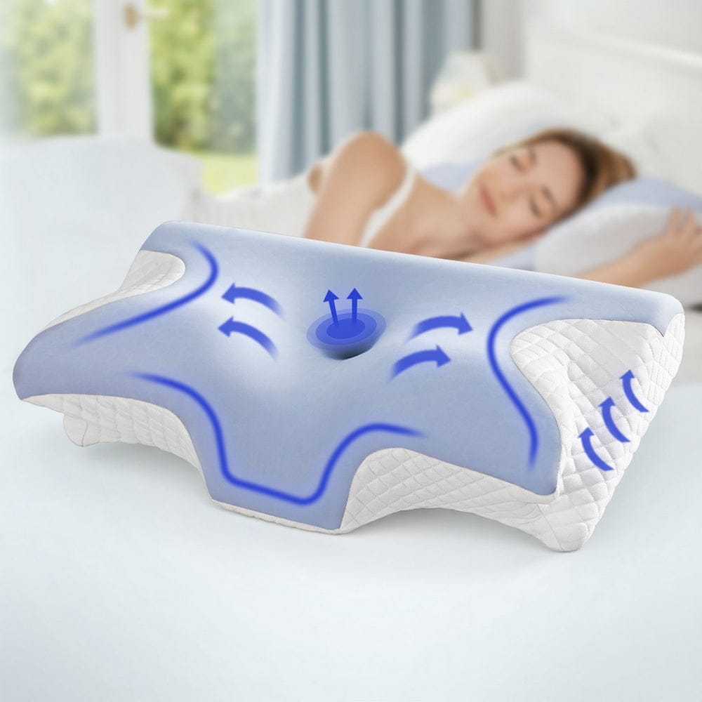 Giselle Pillows/Cushions Bedding Memory Foam Pillow Ergonomic Contour