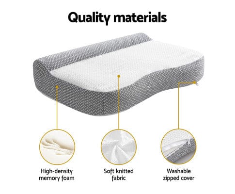 Giselle Pillows/Cushions Contour Pillow Memory Foam