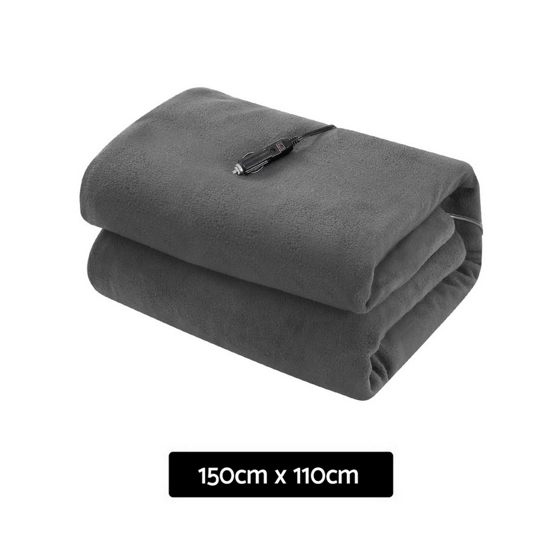Giselle Electric Blanket Electric Heated Blanket Car Throw Rug Grey