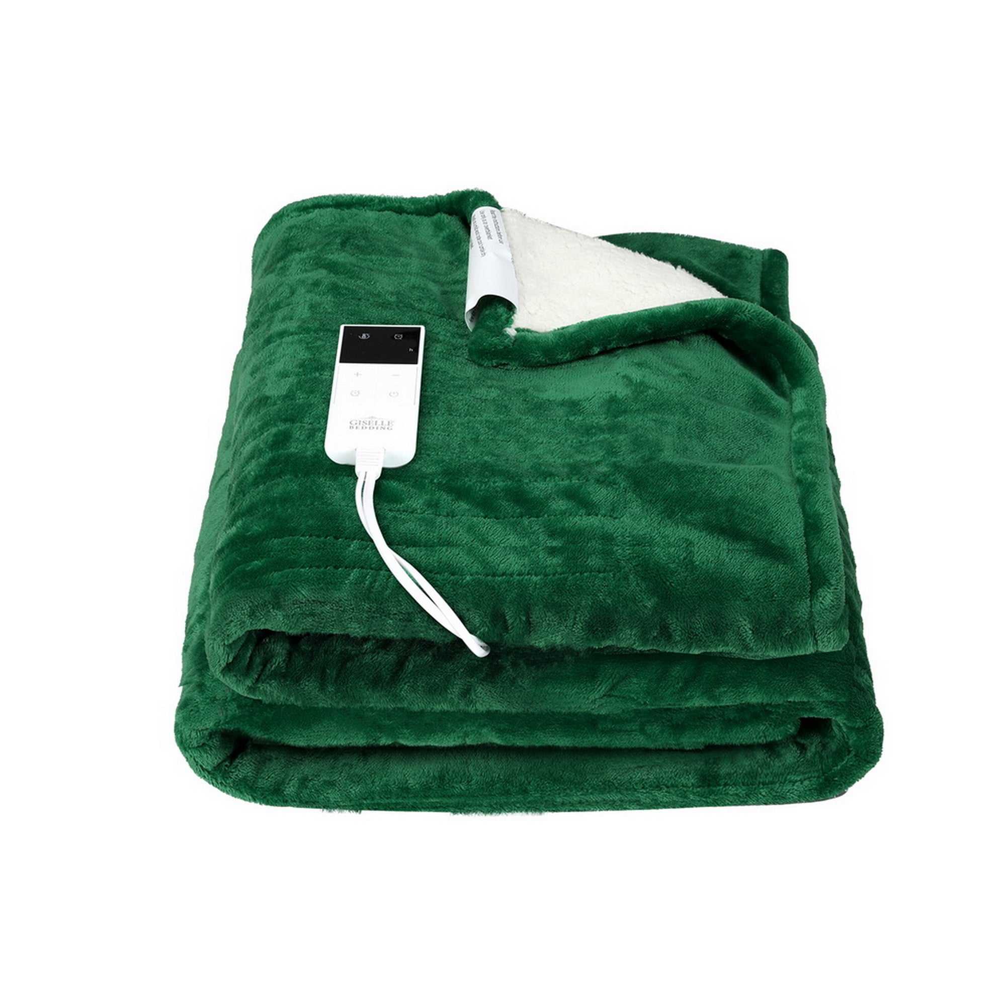 Giselle Electric Blanket Electric Throw Rug Heated Blanket Double Sided Green