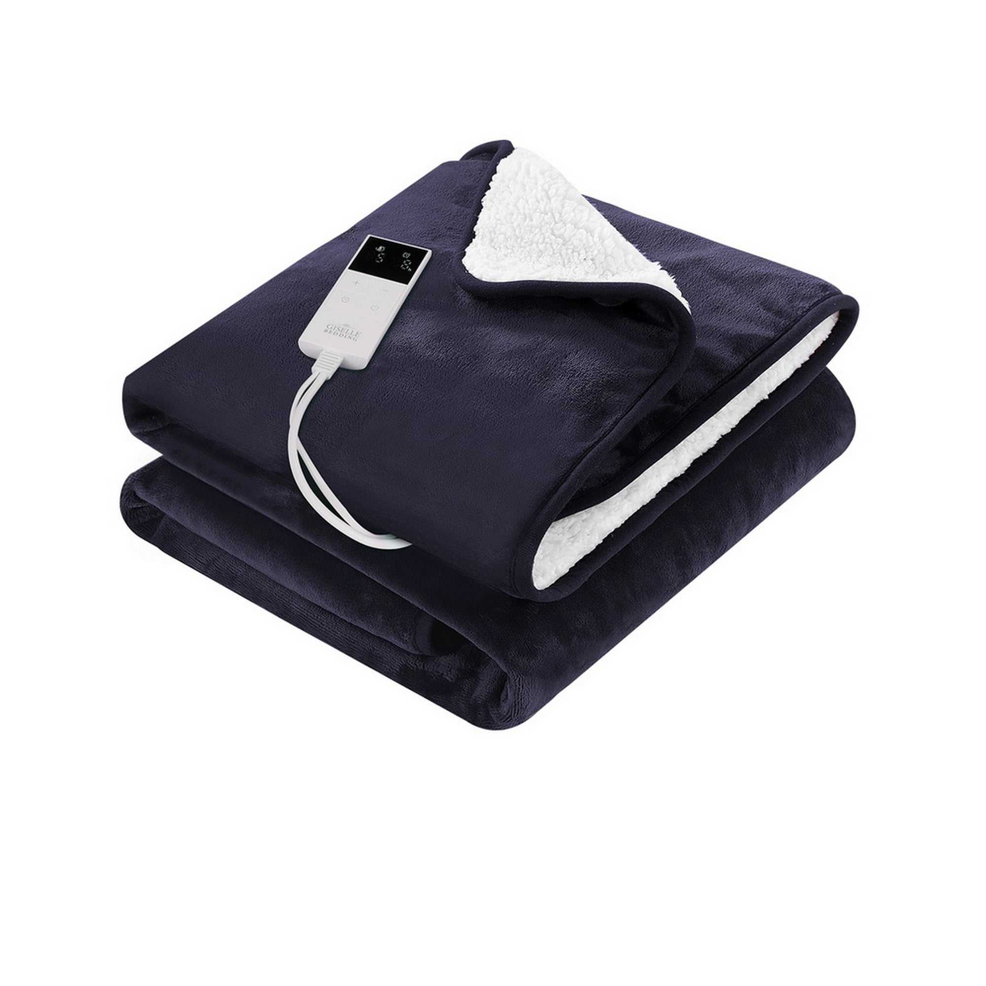 Giselle Electric Blanket Electric Throw Rug Heated Blanket Fleece Charcoal