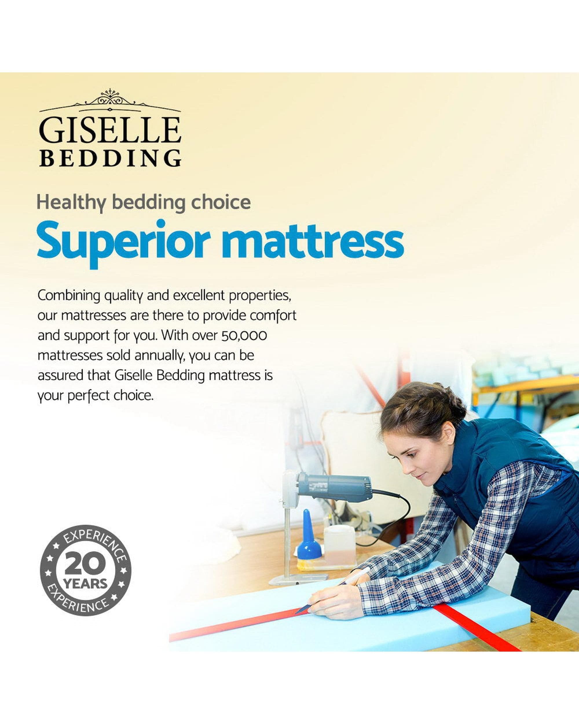 Giselle Mattresses Euro Extreme Premier Medium Mattress