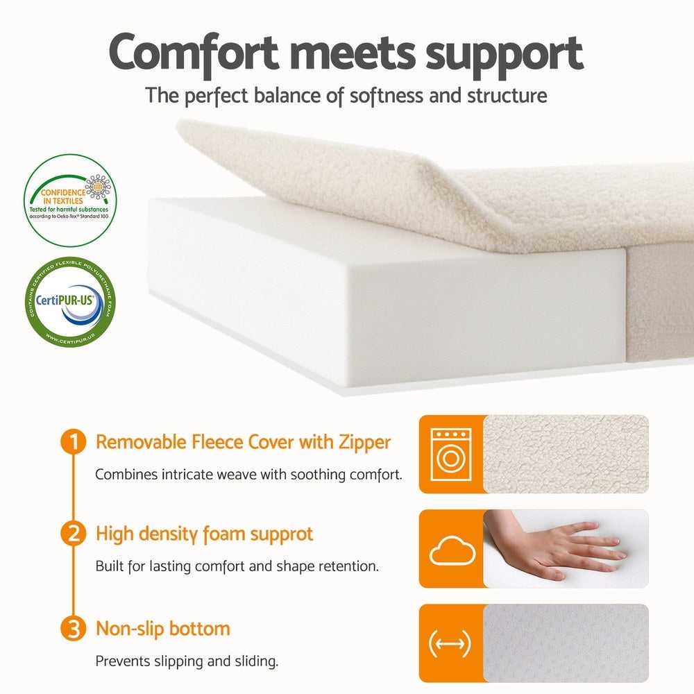 Giselle Portable Mattress Foldable Mattress Fleece Portable 3-fold Folding Foam Mattresses