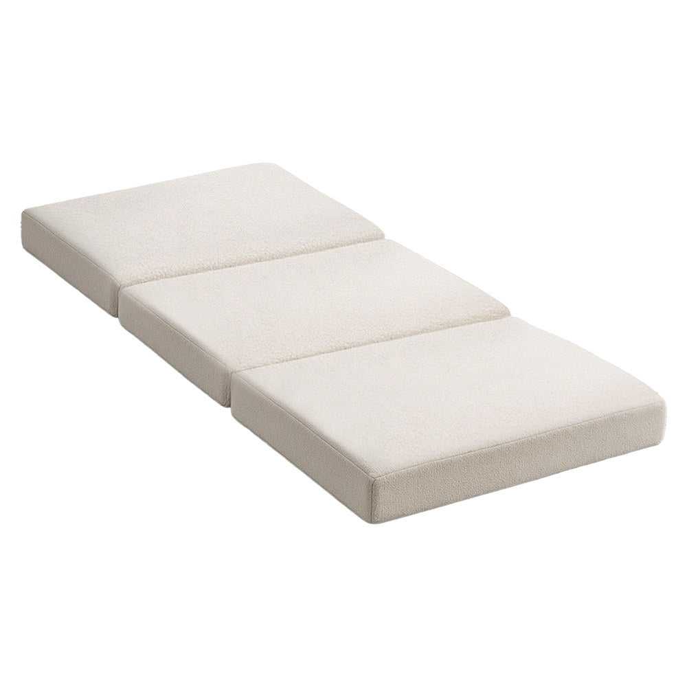 Giselle Portable Mattress Foldable Mattress Fleece Portable 3-fold Folding Foam Mattresses