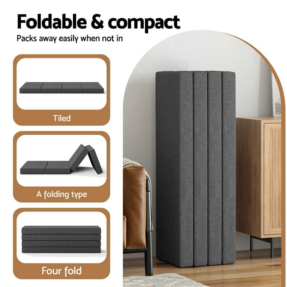 Giselle Portable Mattress Foldable Mattress Folding Foam Mattresses Portable Mat Queen