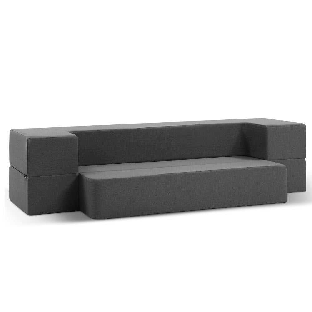 Giselle Portable Mattress Foldable Mattress Folding Foam Sofa Bed Chair Grey
